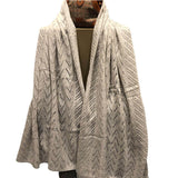 Load image into Gallery viewer, Grey Knitted Luxury Cashmere Scarf