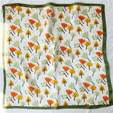 Cargar imagen en el visor de la galería, Bufanda cuadrada de seda estampada 21&quot; - 12 momme