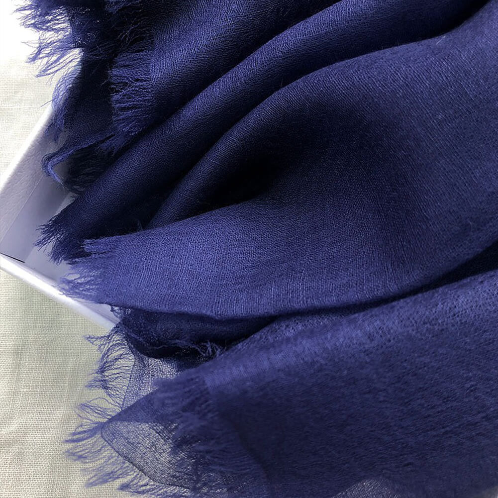 300S Navy Lightweight Cashmere Shawl Wrap