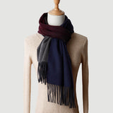 Load image into Gallery viewer, Gradient Color Water Pattern Cashmere Scarf