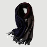 Load image into Gallery viewer, Gradient Color Water Pattern Cashmere Scarf