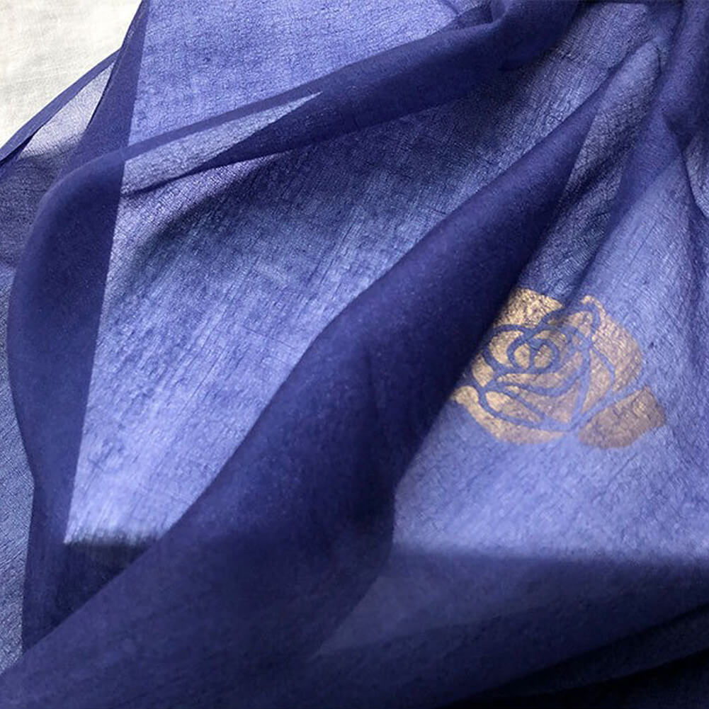 300S Navy Lightweight Cashmere Shawl Wrap