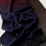 Load image into Gallery viewer, Gradient Color Water Pattern Cashmere Scarf