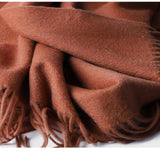 Load image into Gallery viewer, Water Pattern Brown Cashmere Wrap