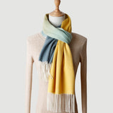 Load image into Gallery viewer, Gradient Color Water Pattern Cashmere Scarf