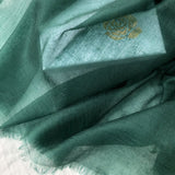 Cargar imagen en el visor de la galería, Chal de cachemir ligero verde 300S