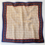 Cargar imagen en el visor de la galería, Bufanda cuadrada pequeña de seda de morera con patrón de bloqueo, 21&quot; - 12 momme