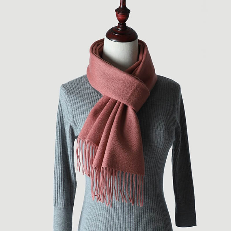 Water Pattern Pink Cashmere Scarf