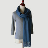 Load image into Gallery viewer, Water Pattern Blue cashmere Wrap
