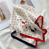 Cargar imagen en el visor de la galería, Bufanda cuadrada de satén puro 100% seda de morera de 21&quot; 12 momme