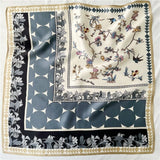 Cargar imagen en el visor de la galería, Bufanda cuadrada pequeña 100 % pura seda de morera para mujer - 12 momme