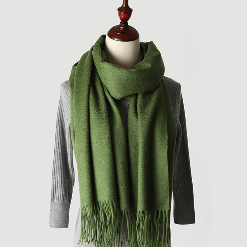 Water Pattern Green cashmere Wrap