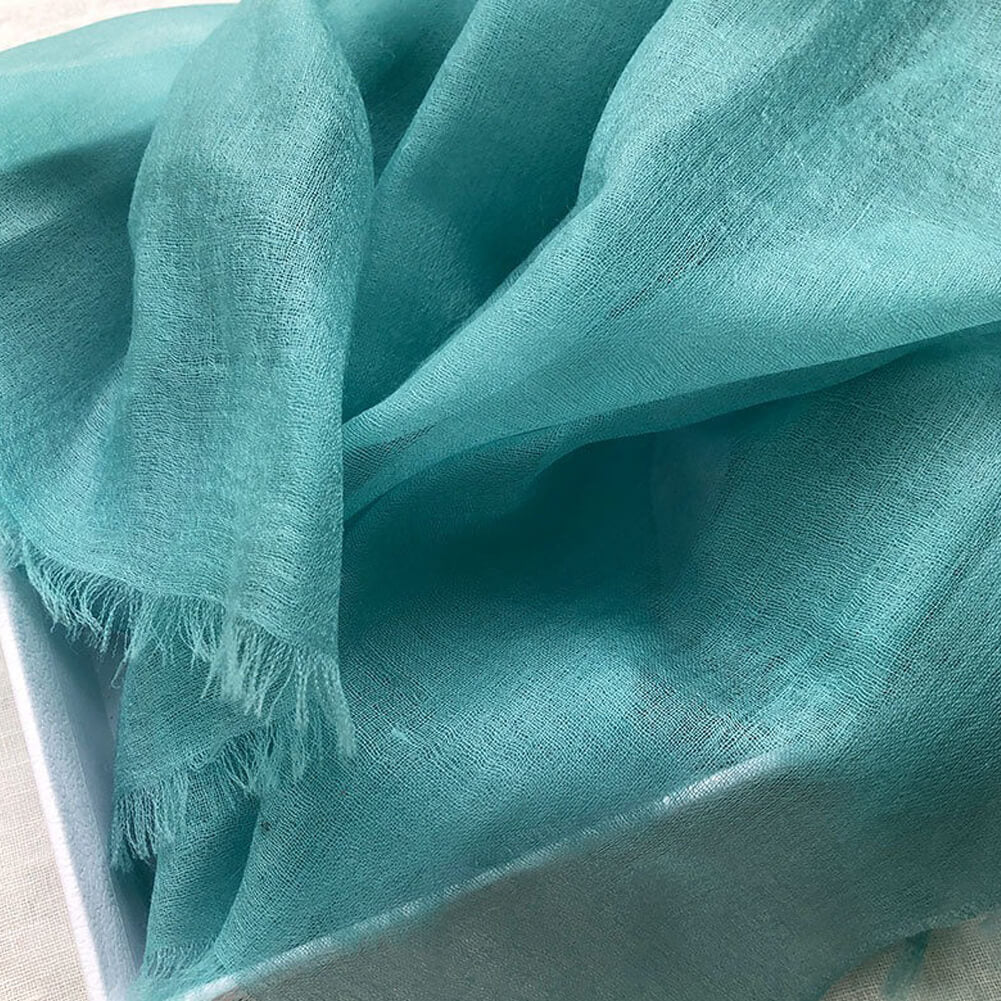 300S Green Lightweight Cashmere Shawl Wrap