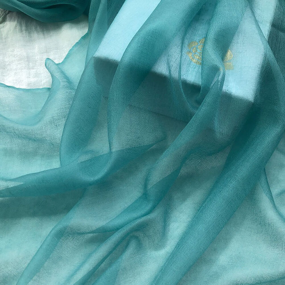 300S Green Lightweight Cashmere Shawl Wrap