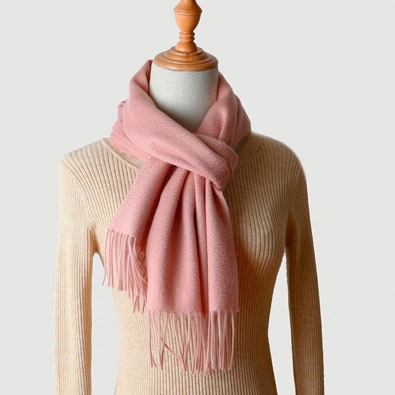 Water Pattern Pink Cashmere Scarf