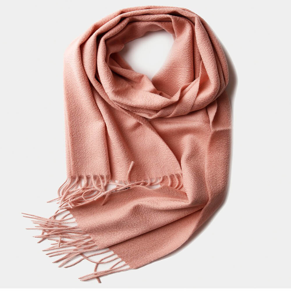Water Pattern Pink Cashmere Scarf