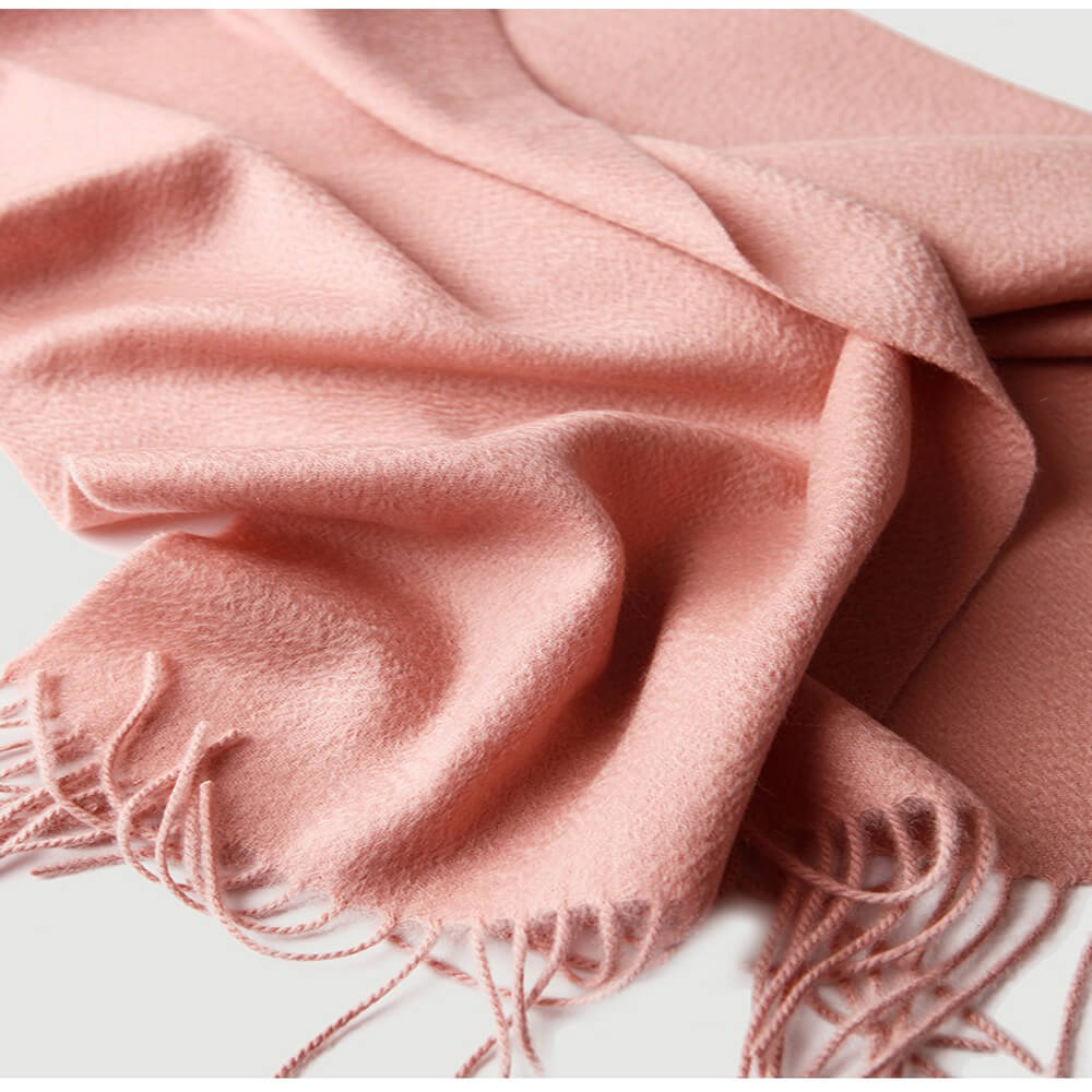 Water Pattern Pink Cashmere Scarf