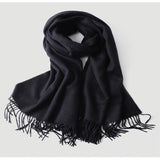 Load image into Gallery viewer, Water Pattern Black Cashmere Wrap