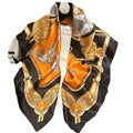 Horse Silk Head Scarf 35x35