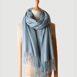 Load image into Gallery viewer, Water Pattern Green cashmere Wrap