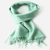 Load image into Gallery viewer, Water Pattern Green Cashmere Scarf