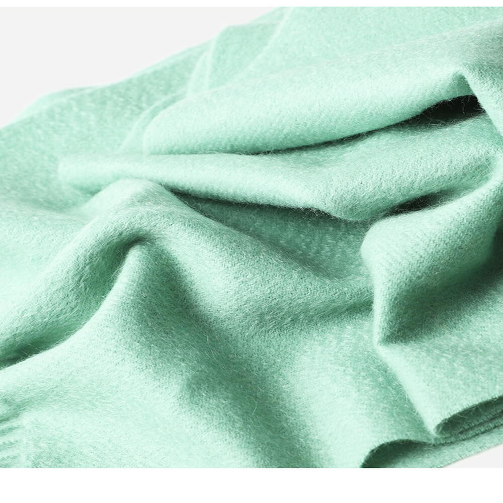 Water Pattern Green Cashmere Scarf