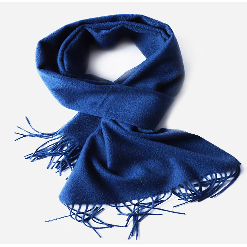 Water Pattern Light Blue Cashmere Scarf