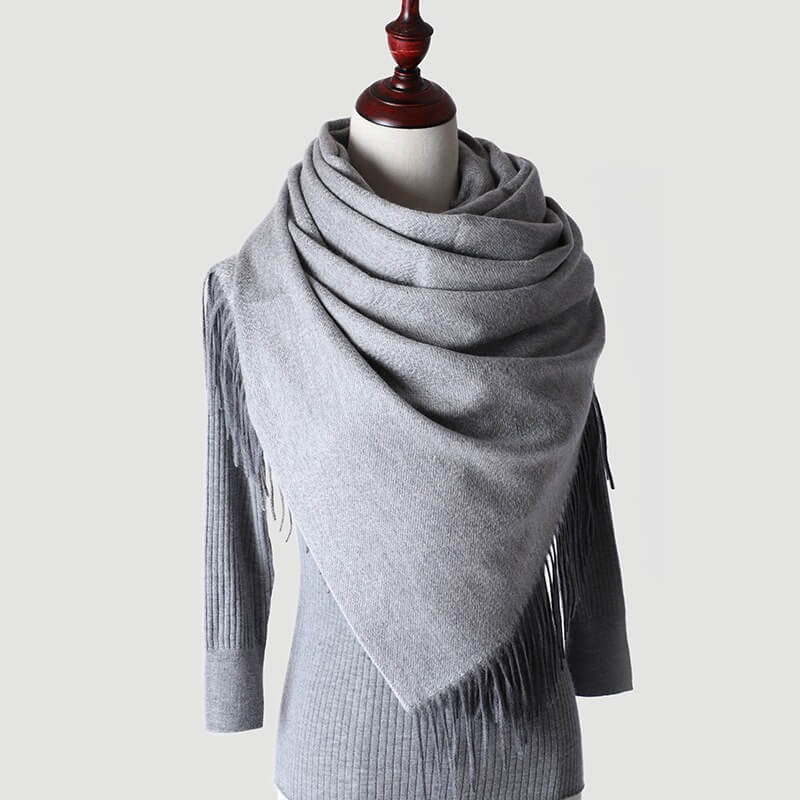 Water Pattern Grey cashmere Wrap