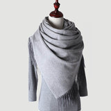 Load image into Gallery viewer, Water Pattern Grey cashmere Wrap