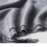 Load image into Gallery viewer, Water Pattern Grey cashmere Wrap