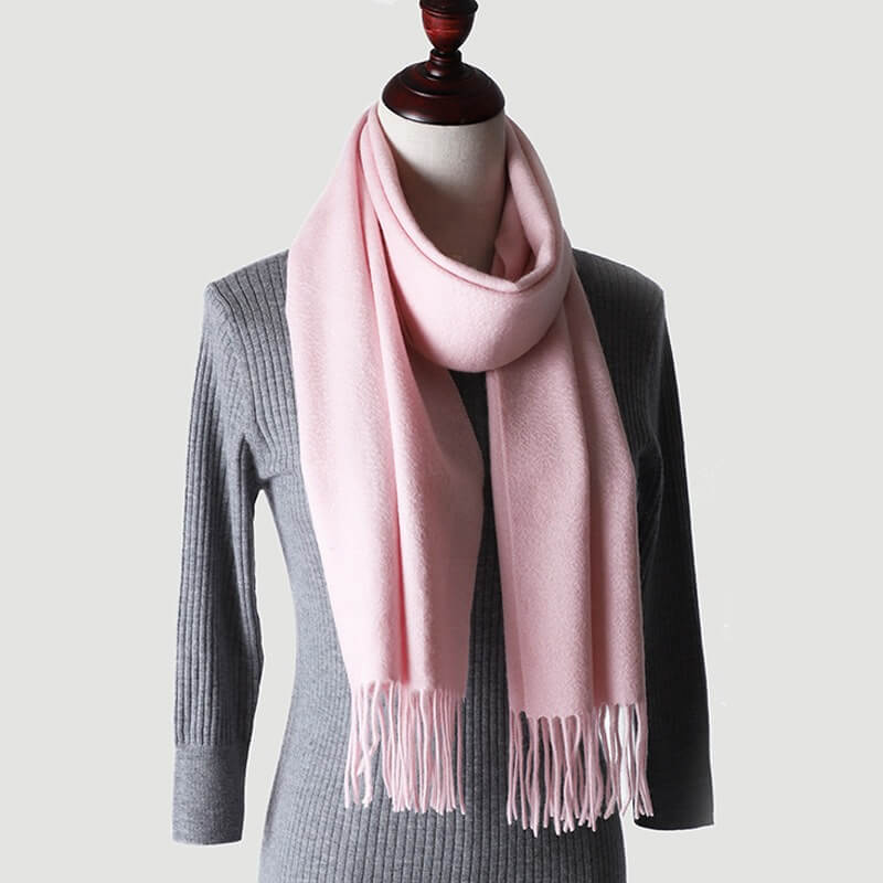 Water Pattern Pink Cashmere Scarf