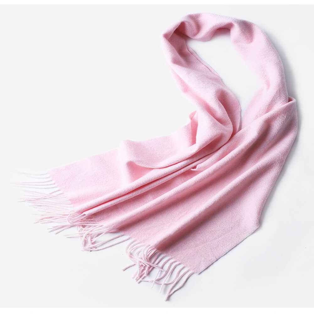 Water Pattern Pink Cashmere Scarf