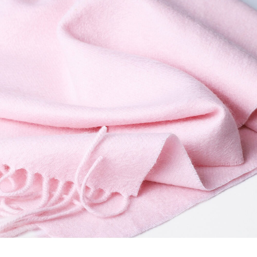 Water Pattern Pink Cashmere Scarf
