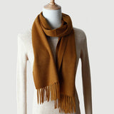 Load image into Gallery viewer, Water Pattern Brown Cashmere Wrap