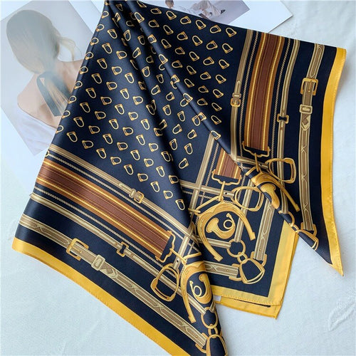 100% Luxury Silk Head Scarf for Women