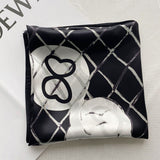 Load image into Gallery viewer, Printed Mulberry Silk Square Scarf 35 inch 12 momme