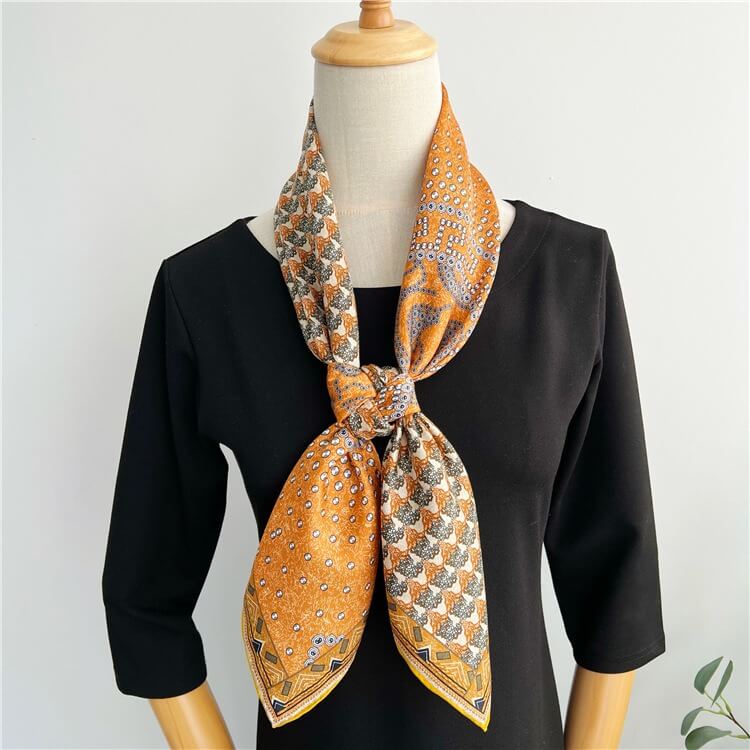 Horse Fashion Silk Twill Large Square Scarf 35 inch 14 momme