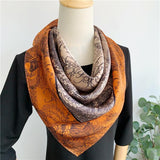 Load image into Gallery viewer, 35” Satin Large Square Head Scarves 35 inch 14 momme