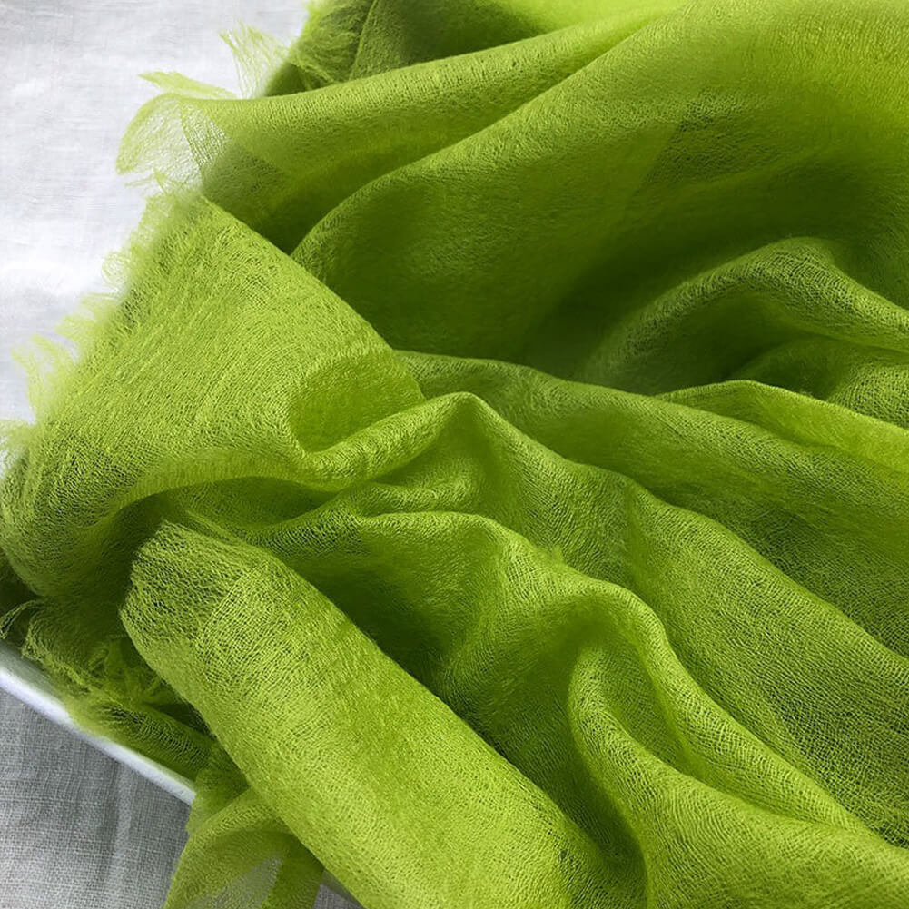 300S Green Lightweight Cashmere Shawl Wrap
