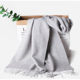 Load image into Gallery viewer, Water Pattern Grey Cashmere Scarf