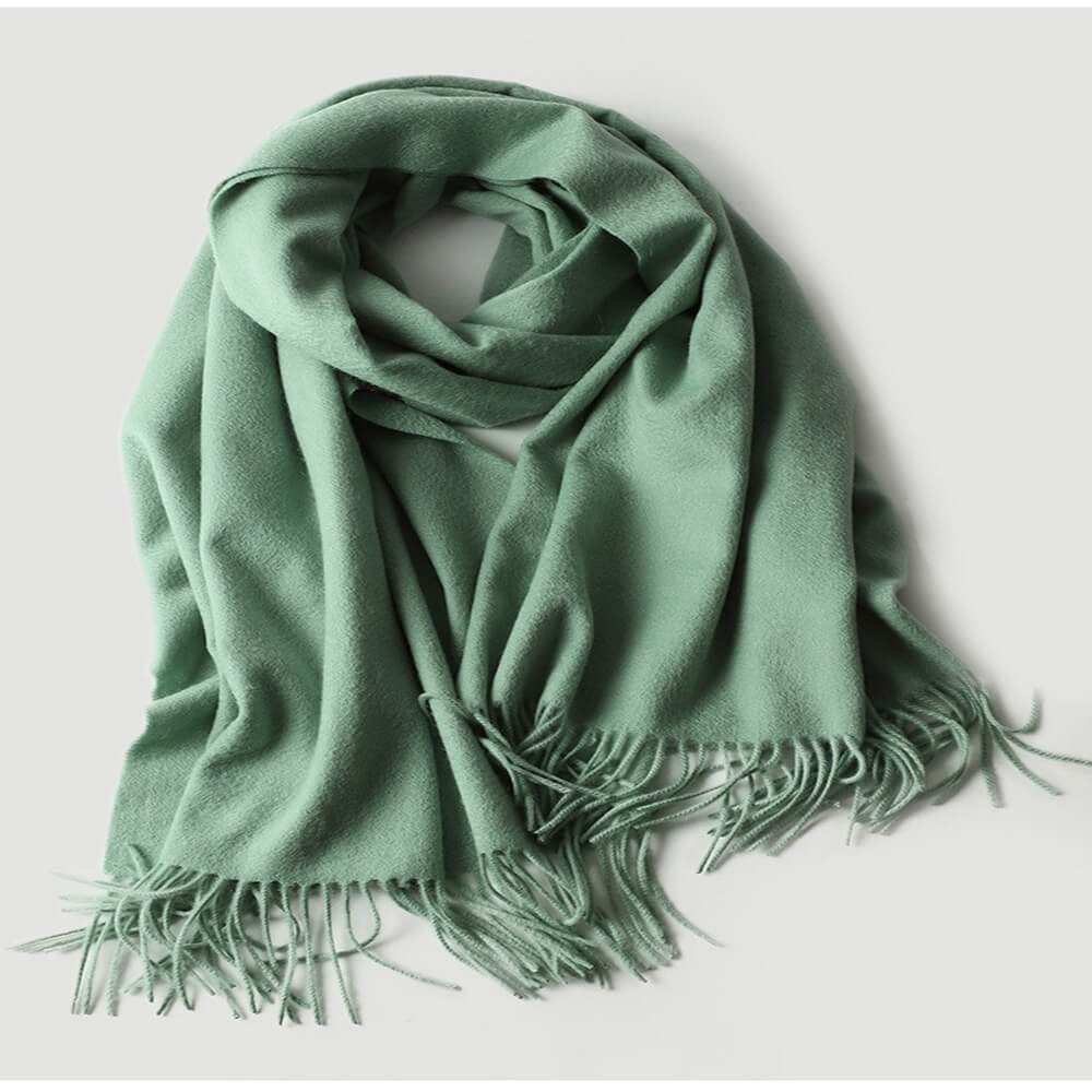 Water Pattern Green cashmere Wrap