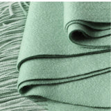 Load image into Gallery viewer, Water Pattern Green cashmere Wrap