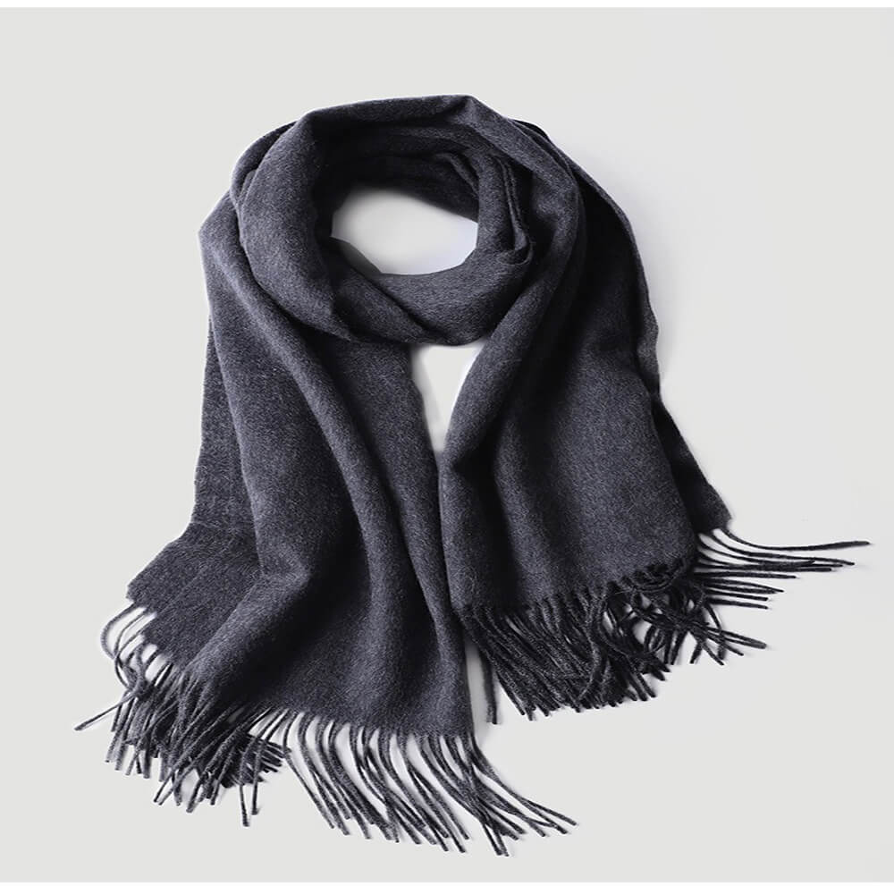 Water Pattern Grey cashmere Wrap