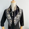 Foulard carré en soie de mûrier, foulard de tête en vraie soie, à la mode, 100%