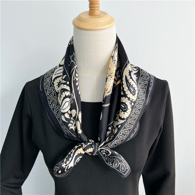 100% Fashion Mulberry Silk Head Scarf  Real Silk Hair Scarf Square