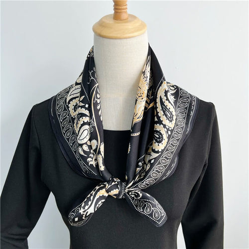 100% Fashion Mulberry Silk Head Scarf  Real Silk Hair Scarf Square