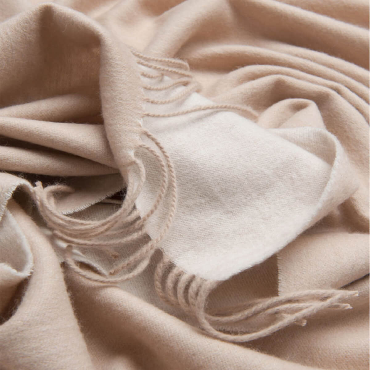 Men's Double-Faced Camel Blanket Scarf