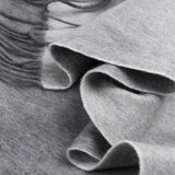 Load image into Gallery viewer, Double-Faced Light Grey Cashmere Wrap Blanket Scarf