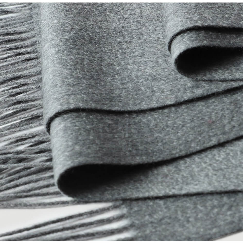Water Pattern Grey Cashmere Scarf