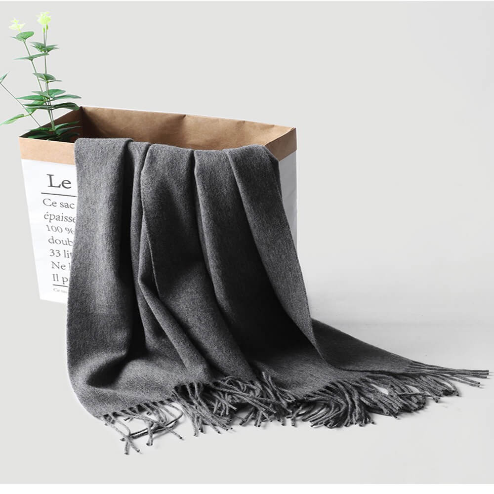 Water Pattern Grey cashmere Wrap